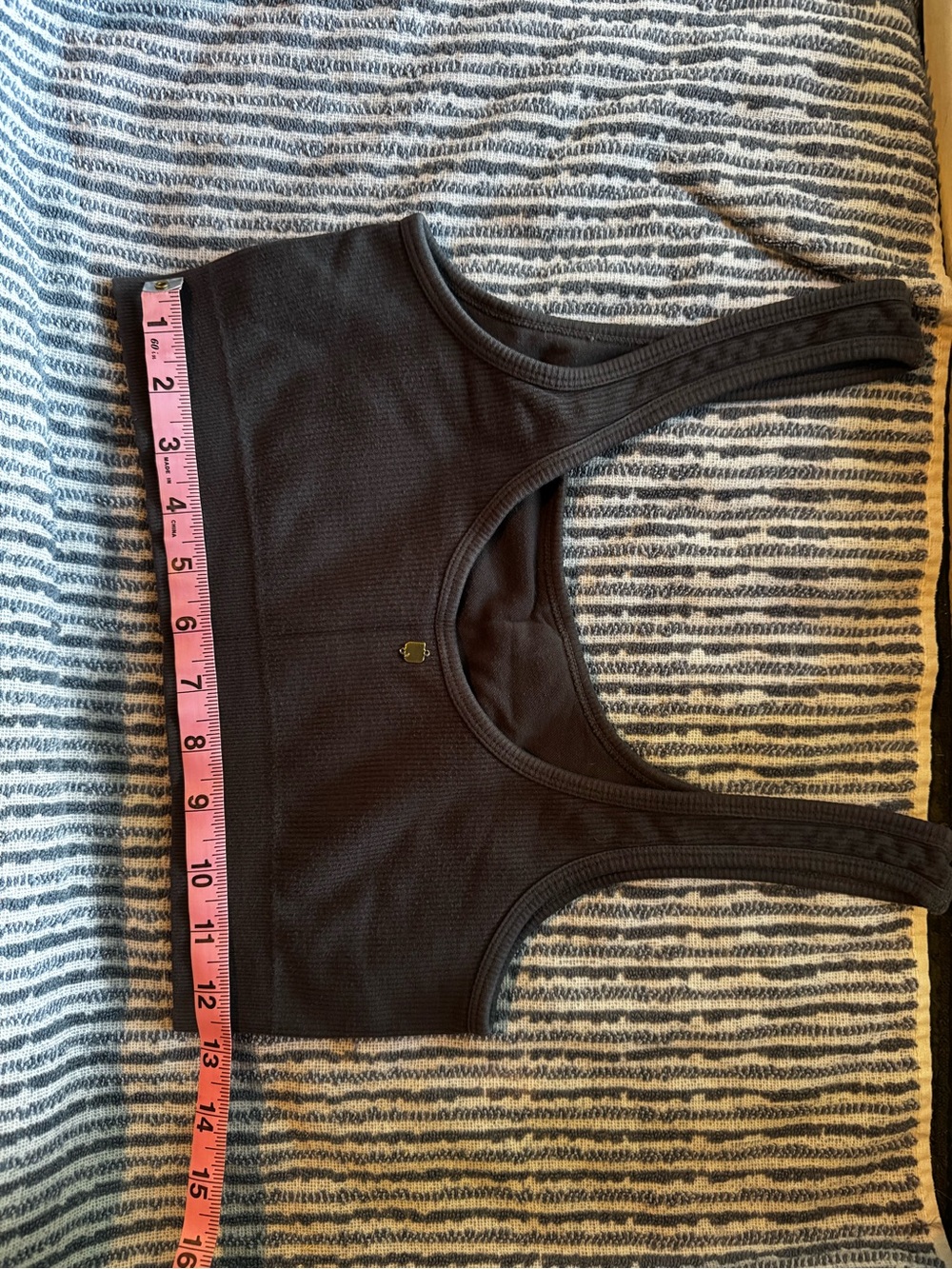 Coord Fabletics Slate Blue Ribbed Athletic Bra/Short (together or separate)